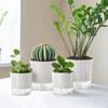 Samhe 4 Pack Self Watering Pots Set, 4+5.5 Inch Self