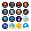 Deluxe 1000 Stickers Planetas Sistema Solar Pegatinas Fiesta Niños