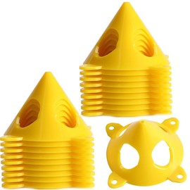 Armastuse 20 Pcs Pyramid Stands Painter'S Painting Stands,Painter'S Pyramids Stands,Mini Cone Paint Stands For Canvas And Door Risers Support(Yellow)