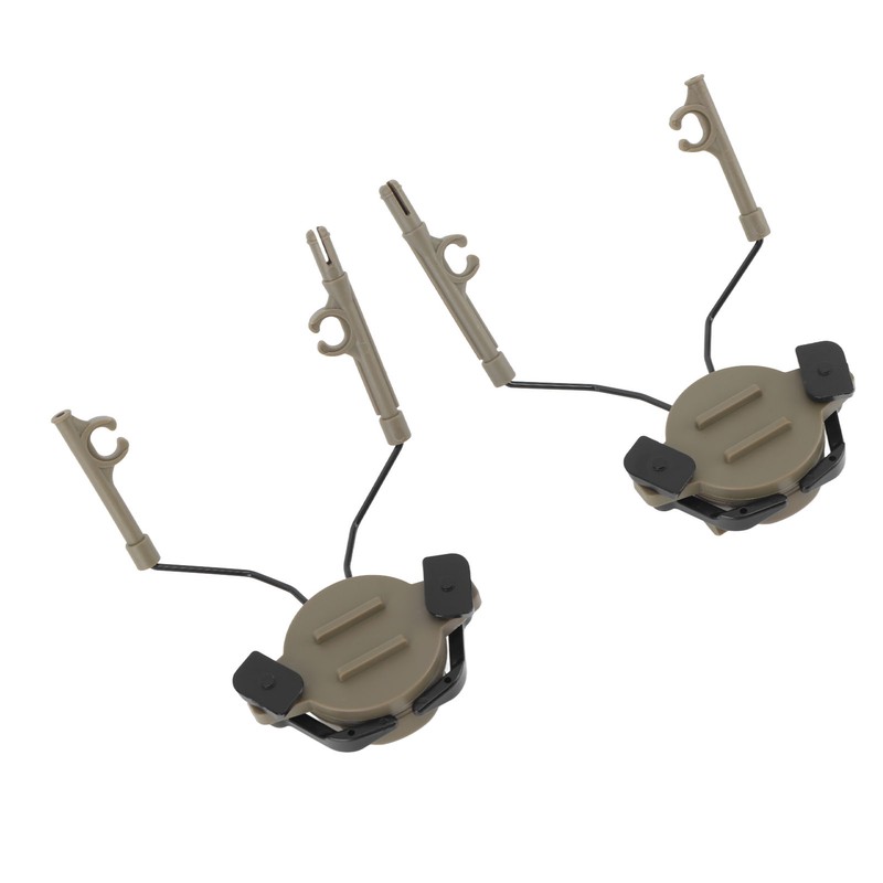 2Pcs Suspension Headset Bracket Helmet 19‑21mm Rail Adapter Rotatable Headphones