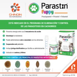 Parastin Puppy 60ml Desparasitante Perro & Gato