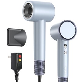 Ionic Hair Dryer Fast Drying 150,000 RPM Brushless Motor Blow Dryer with 3 Temps & 2 Speeds Frizz Control Dryer with Diffuser for All Hairstyles Lightweight & Travel-Ready - Color: Slate Glow