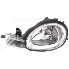 Evan Fischer Driver and Passenger Side Headlight for Dodge Neon 2000-2002 Also Fits Chrysler Neon Halogen With bulb(s) Replaces# 5288508AH 5288509AH