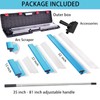 BXGTECH Drywall Tools Skimming Blade with Extension Handle - 12",