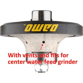 DAMO 1/2 inch Demi Bullnose & Half Bullnose Diamond Hand Profile Wheel, Hand Profiler, Medium Grit Router Bit, 5/8-11 Thread, for Granite, Concrete, Marble, and Countertop Edge