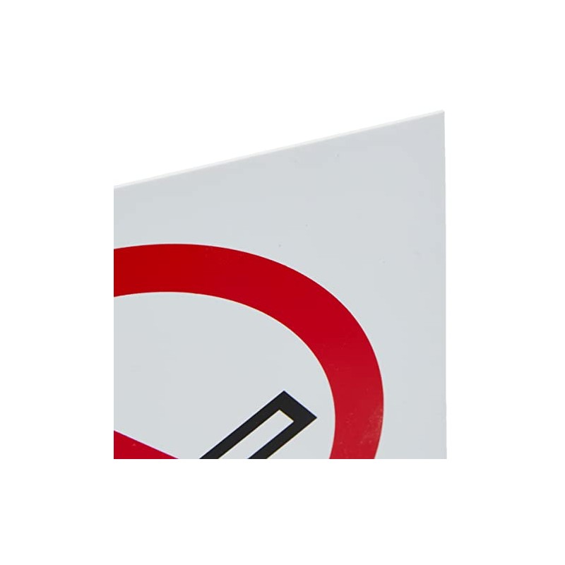 Seco No Smoking Sign, A4 (200mm x 300mm) - 1mm