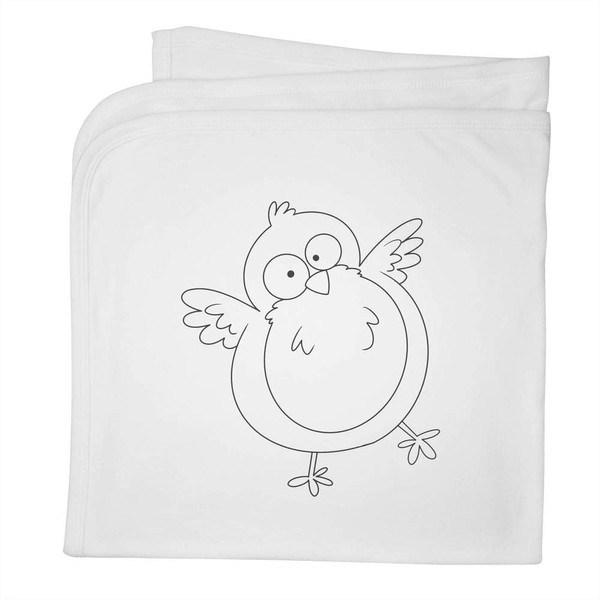 Azeeda 'Goofy Robin' Cotton Baby Blanket/Shawl (BY00040799)