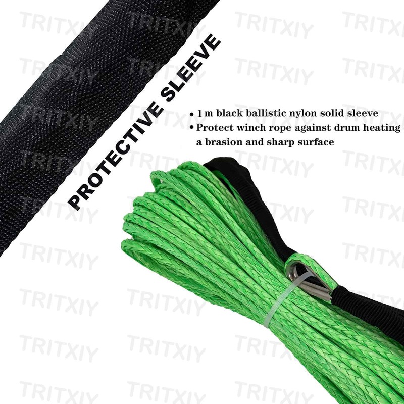 Synthetic Winch Rope 5/16 Inch x 50 ft 8300LBs with