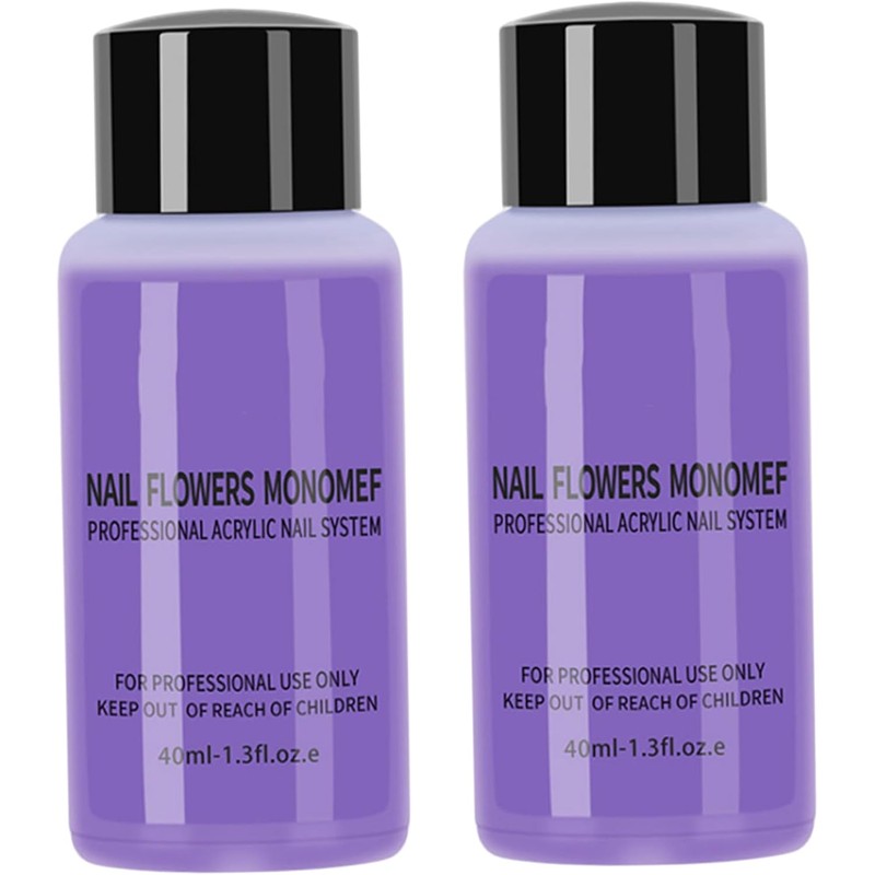 2 botellas monómero acrílico líquido para uñas 40ml profesional seguro