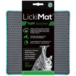Lickimat Tuff, chupete, alimentador lento para perros para reducir el aburrimiento y la ansiedad; perfecto para alimentos, dulces, yogur o mantequilla