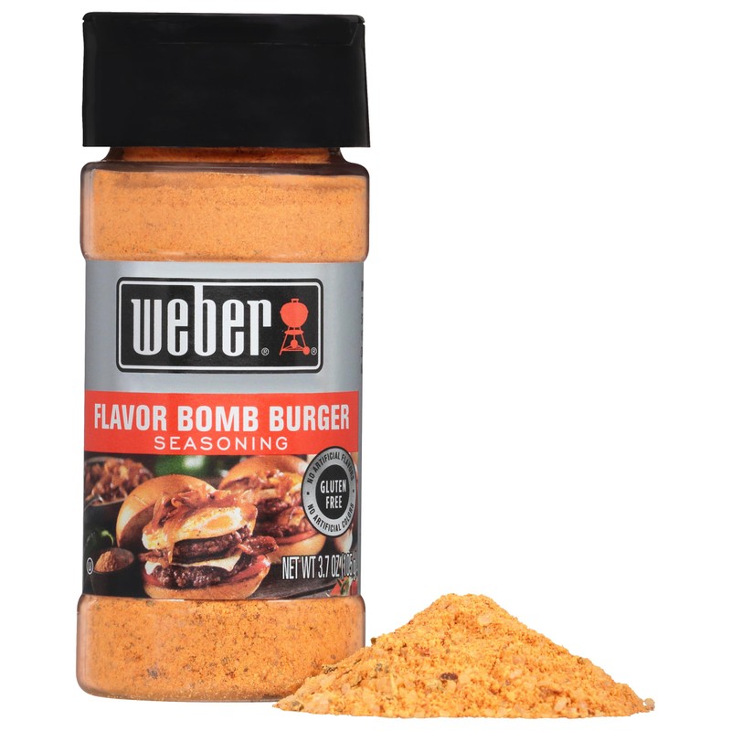 Weber Flavor Bomb Burger Seasoning, 3.7 oz