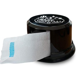 Shave Factory Neck Paper Strip Dispenser, Black, 1 Count