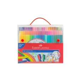 Faber-Castell Vibrant Connector Pen Colour Markers, Assorted – Pack of 80, (11-155581)
