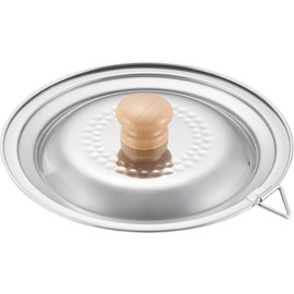 Yoshikawa YJ3369 Yukihira Pot Lid, Made in Japan, 5.5/6.3 inches (14/16 cm), One-Handed Pot, Tsubame Sanjo, Spouts on Each Side, Milk Pan