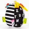 Black White Stroller Toy High Contrast Early Education Baby Plush