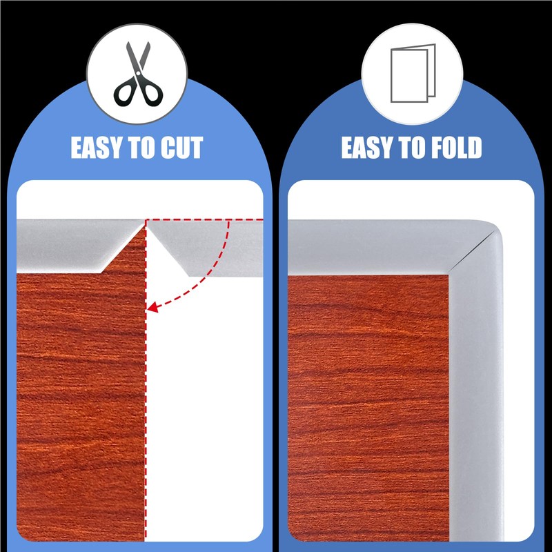 Slimline Cabinet Door Edge Protector, 3/4" Self Adhesive Peel and