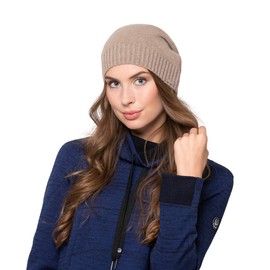 GIESSWEIN Schwarzenstein Cashmere Knitted Hat for Women, Merino, Beanie, 100% Cashmere Wool, One Size - H: 26 cm. -