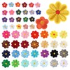 Flower Iron on Patches for Clothes, 50 Pcs Iron-on Embroidered
