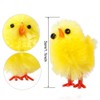 60PCS Mini Easter Yellow Chicks Decoration Toy Farm Animal Statues