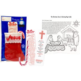 Scripture Candy, The Candy Cane Story Stocking Set, 1 Count