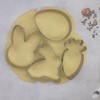 Easter Cookie Cutters, 4pcs Holiday Themed Cutter Carrot Egg Bunny