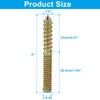 Zorveiio 12 Pack 1/4-20 x 2 Inch Hanger Bolts, Double