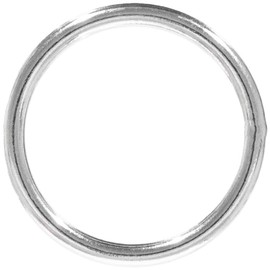 Craft County Welded Steel O-Rings – for DIY Projects, Decoration and Art (1 1/2 Inch Diameter X 10-Pack)