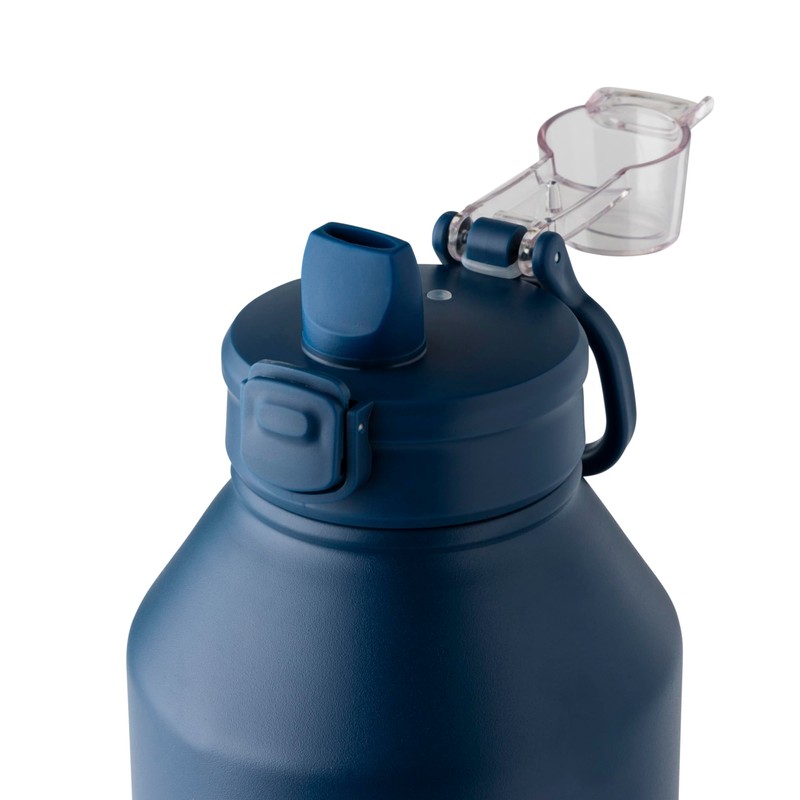 Manna Push Stainless Steel Bottle with Push-open Locking Lid and