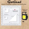 Land Navigation Topographical Map Scale & Small Flashlight 800 Lumens