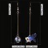 DAMLENG Pendientes colgantes de resina acrílica, diseño de peces en
