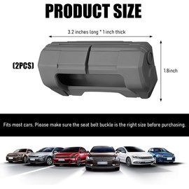 Fundas de silicona ZNDAW para hebilla de cinturón de auto – paquete 2, antiarañazos y diseño futurista