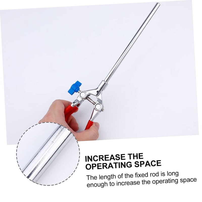 Ipetboom Adjustable Flask Clamp Prong Test Tube Holder Laboratory Clamp