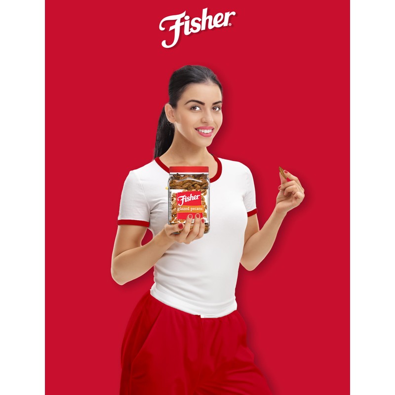 Fisher Snack Glazed Pecans Candied, 24 oz (Pack of 1),