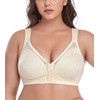 DotVol Women's Full Cup Front Closure Strong Hold Without Underwire