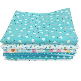 7pcs DIY patchwork cotton fabric in squares, cotton cloth, package for sewing with various patterns, 50 cm x 50 cm, 50 x 50 cm