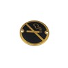 Bary No Smoking Sign Polished Brass