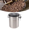 1.5L Coffee Canister Coffee Container with Scoop Date Tracker Stainless