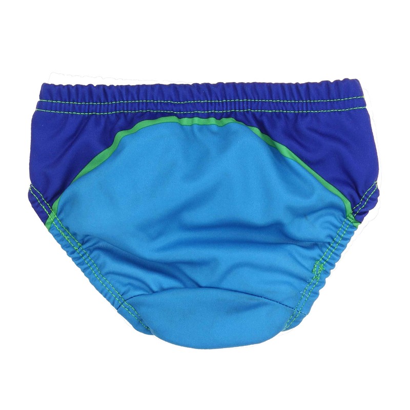 Swim School Boys Comfortable Fit Reusable Swim Diaper (Blue Wave,