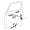 Overland Metric FJ40 Front Door Latch Regulator Stainless Screw Bolt
