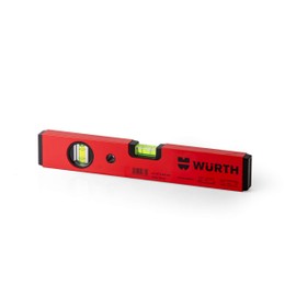 Würth Professional Aluminium Spirit Level 30 cm low torsion Rectangular Profile with Smooth Side Panels, measurement accuracy 0.5 mm /m