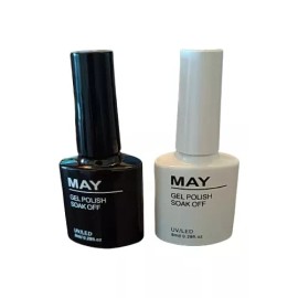 May Gel Polish May P/uñas De Secado En Lampara Uv  9 Pzas.de8 Ml