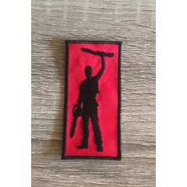 Handmade This is my boomstick patch, Evil Dead patch, Army of Darkness, Bruce Campbell - Black on gray, Sew on