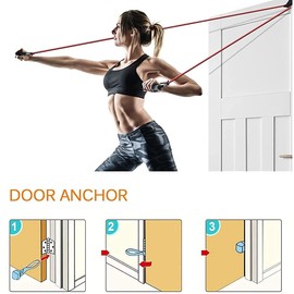 Resistance Bands | Resistance Bands Set Men Women | Workouts Bands | Exercise Band with 5 Fitness Tubes | 2 Foam Handles | Strength Training Home Gym Equipment | ZENO