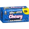 Now & Later Soft Taffy Chews Candy, Blue Raspberry, 0.93