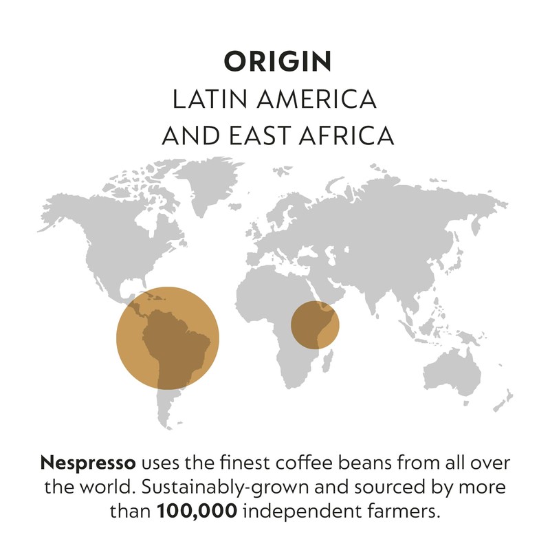 Nespresso Capsules Vertuo, Orafio, Medium Roast Espresso, 50-Count Espresso Pods,