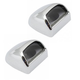TRQ Rear Chrome License Plate Light Lens Pair for 99-05 Silverado Sierra Truck