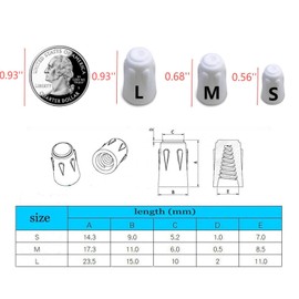 35 Pack Ceramic Wire Connector,High-Temp Screw Wire Connector,Twist Caps for High Temperature Repairs,22-10 AWG Ceramic Wire Nuts (Medium)