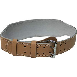 Ader Sporting Goods Leather Weight Lifting Belt- 4" (Extra Small 23-30")