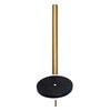 LUTAVOY Marble Paper Towel Holders Copper Plated Standing Kitchen Paper