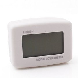 Generic DM55-1 Blue LCD Digital Voltage Meter Voltmeter LED AC 100-300V US Plug